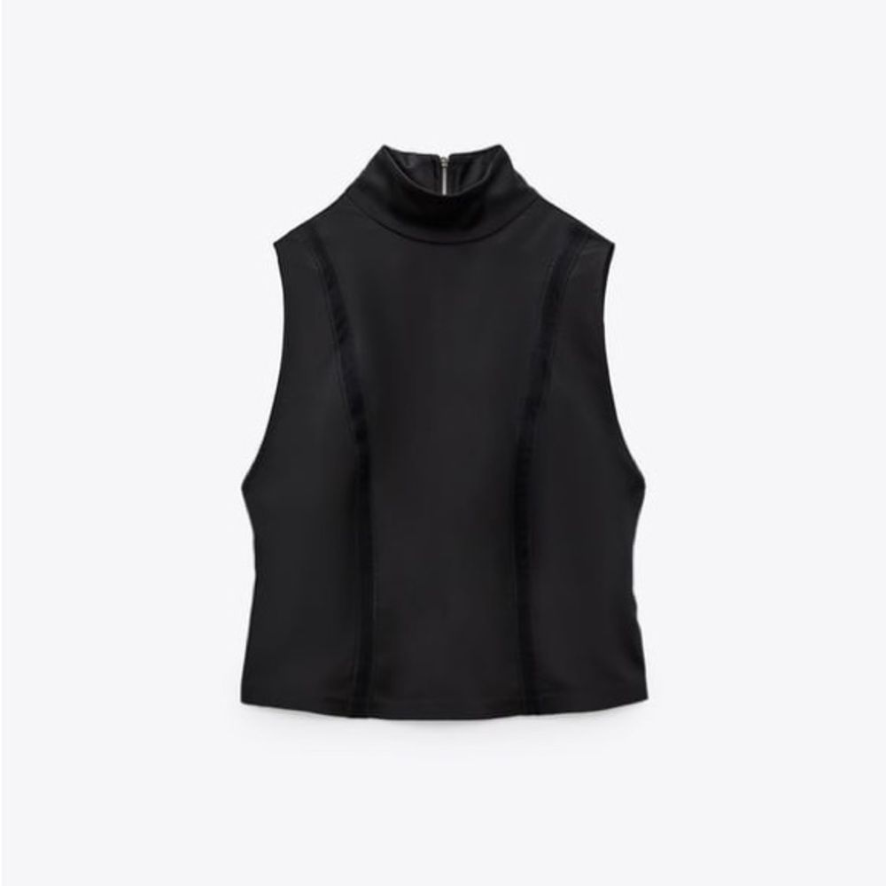 Zara Satin Effect Top